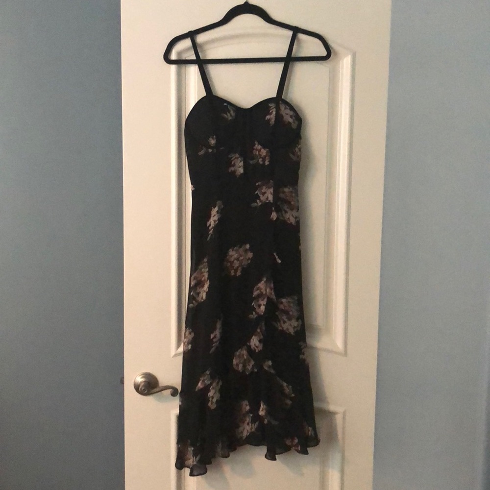 Corset bodice midi dress